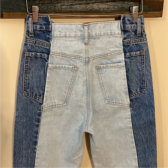 Revice Gemini Crossroads Two-Tone Cropped Jeans Size 27 - Picture 12 of 16